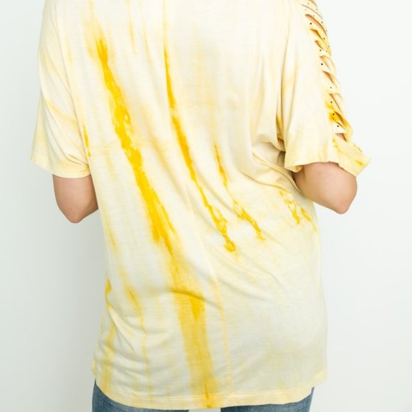 NEW VOCAL TIE DYE ROCKER LASER CUT SEXY WESTERN SHIRT SM-3X crystals bling sexy - Picture 3 of 8